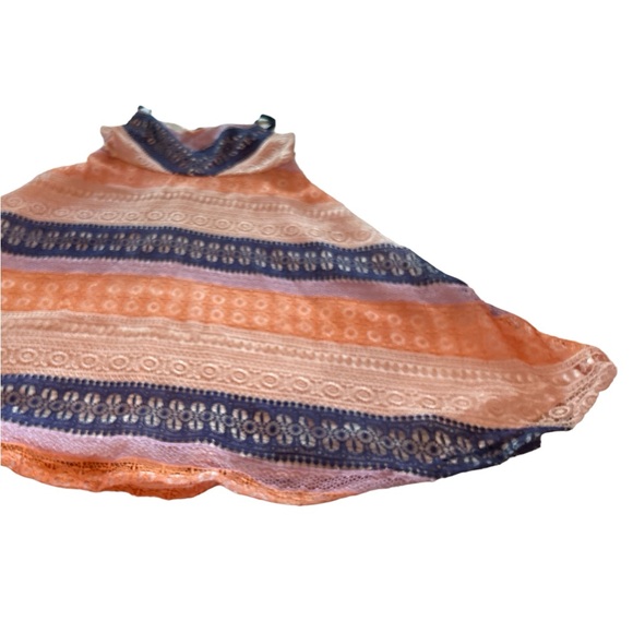 Maeve beautiful orange blue fully lined dress. Size 8. - Picture 13 of 14